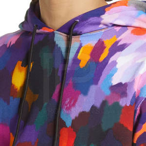 เสื้อสวมหัวแขนยาวทรงหลวมมีฮู้ดสำหรับผู้ชายใส่ฤดูใบไม้ร่วงฤดูหนาวผ้าฟลีซลำลองมีฮู้ดสีทึบดีไซน์แบบซับลิเมชันเสื้อผ้าแนวสตรีท - Product Image 4