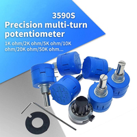 3590S Multiturn Potentiometer 500 1K 2K 5K 10K 20K 50K 100K ohm Potentiometer Adjustable Resistor 3590 102 202 502 103