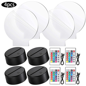 3D Đêm <span class=keywords><strong>LED</strong></span> ánh sáng đèn cơ sở 16 màu sắc <span class=keywords><strong>LED</strong></span> ánh sáng hiển thị cơ sở 3D ảo ảnh Đèn giáng sinh trang trí <span class=keywords><strong>LED</strong></span> ánh sáng cơ sở cho <span class=keywords><strong>Acrylic</strong></span> - Product Image 1