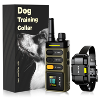 Heißer Verkauf: 1600M Fernbedienungs-Hundetrainingshalsband, IPX7 Wasserdicht, Wiederaufladbar, mit Ton-, Vibrations- und Schockfunktion für Hunde