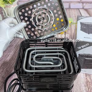 Vente directe usine – <span class=keywords><strong>Plaque</strong></span> <span class=keywords><strong>chauffante</strong></span> portable en acier inoxydable dépoli pour charbon de bois et tabac, four de chauffage au carbone 1000W 220V - Product Image 4