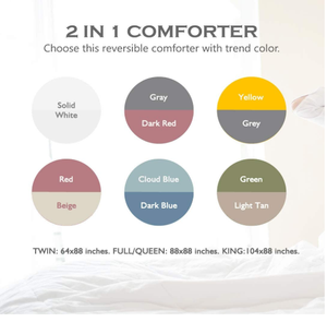 Edredón Acolchado Blanco para Toda Temporada, Personalizado para el Hogar y Hoteles, Reversible, Alternativa al Plumón - Product Image 6