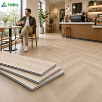 Revêtement de sol en vinyle SPC, noyau rigide, système de clic, imperméable, imitation bois, pour la rénovation de la maison, du bureau et de l'appartement