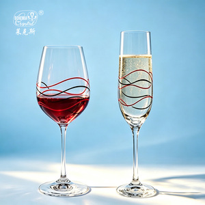 Bohemia Crystal <b>Wine</b> Glass 301-400ml Long Stem Flute <b>Goblet</b> For Wedding - Product Image 1