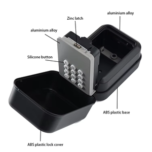 Boîte de sécurité électronique murale avec contrôle par application TTLock, coffre-fort de rangement dissimulé, serrure de sécurité, coffre-fort à code numérique, boîte à clés intelligente - Product Image 6