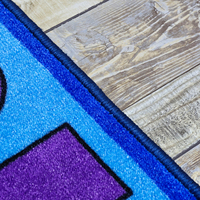 Alfombra de Juego para Niños, Alfombra Educativa Antideslizante y Lavable, Tapete Suave para Cuarto de Juegos o Guardería