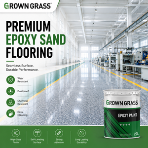 Revêtement liquide époxy conducteur antistatique ESD GROWN GRASS pour sols auto-nivelants en salle blanche d'usine électronique industrielle - Product Image 2