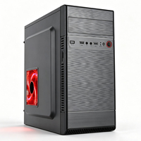 Caja de PC MicroATX Meway al por Mayor, Soporte 0.35, Panel Frontal USB, Mini Torre, Ventilación de Malla, 3 Ventiladores, Chasis para Juegos DIY