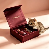 Boîte d'emballage en carton magnétique avec logo personnalisé, boîte cadeau magnétique de luxe haut de gamme pour cosmétiques et flacons de parfum