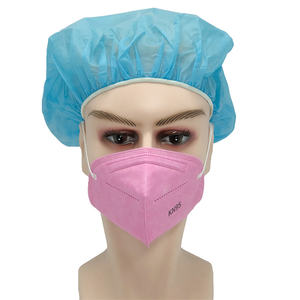 Masker Respirator setengah wajah sekali pakai Kn95, masker pelindung debu datar pabrik kualitas tinggi bukan tenun KN95 - Product Image 6