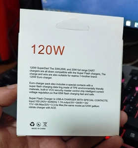 Newest Real 120W Charger Set Ultra-Fast Power Supply <b>Adapter</b> (US/EU) QC3.0/PD Certified 6A Charging for xiaomi Phones & pad - Product Image 3