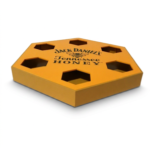 Support de verres à vin en acrylique personnalisé, présentoir à verres, organisateur de comptoir, couleur jaune - Product Image 1