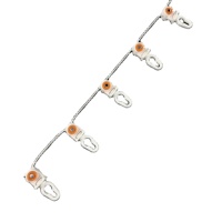 Rail de rideau ondulé pliable S Wave, accessoires de course pour rideau électrique S Wave et curseur de piste gldea, 60mm 80mm de Distance