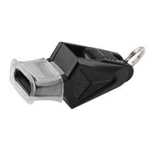 Оптовая продажа, пластиковые свистки для выживания на открытом воздухе, лиса, футбольный баскетбольный спортивный судейский свисток со шнурком в блистере - Product Image 1