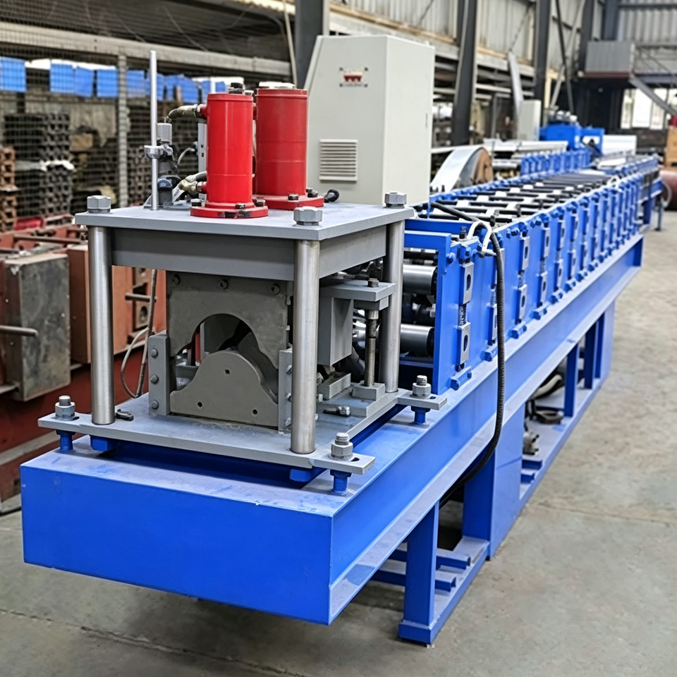 Continuous Ridge Ridge Cap Roll Forming Machine Steel Roof Ridge Cap Cold Bending ...
