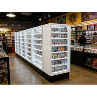 Vitrine d'exposition double face TGC pour cartes à collectionner avec éclairage LED, personnalisable en usine, pour cartes de sport et de baseball classées, en acrylique