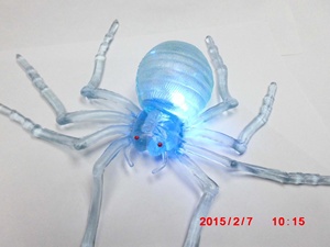 Halloween Promotion Gifts <strong>Plastic</strong> <strong>Spider</strong> Led Flashing Toy - Product Image 2