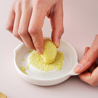 Râpes à légumes et fruits personnalisées de 4 pouces, en céramique blanche, pour citron, fromage, oignon, gingembre, ail, carotte, mini-râpes