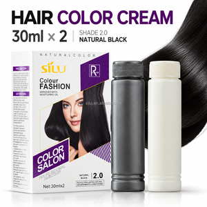 SILU Crema Colorante <span class=keywords><strong>per</strong></span> <span class=keywords><strong>Capelli</strong></span> all'Ingrosso 30ml x 2 Nero Naturale Marrone Scuro Tinta <span class=keywords><strong>per</strong></span> <span class=keywords><strong>Capelli</strong></span> <span class=keywords><strong>per</strong></span> Distributori di Prodotti di Bellezza <span class=keywords><strong>per</strong></span> Saloni - Product Image 1