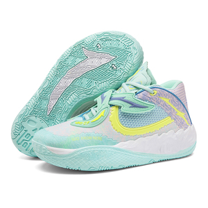 Chaussures de basketball montantes en cuir verni pour hommes et femmes, confortables, souples, respirantes, semelle extérieure en PU antidérapante, absorption des chocs, noires - Product Image 2