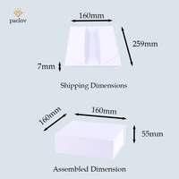 Boîtes cadeaux rigides en papier kraft pliables à fermeture magnétique écologiques et durables Paclov, emballages personnalisables de qualité supérieure