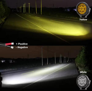 ไฟขับขี่ LED ออฟโรดขนาด 4.5 นิ้วสำหรับมอเตอร์ไซค์ ไฟสปอตไลท์เสริม ไฟตัดหมอก สีฟ้า กำลังไฟ 60 วัตต์ รุ่นใหม่ - Product Image 2