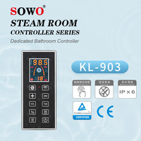 KL-903 noir stockage télécommande haut-parleur Protection contre la surchauffe Etl Ce Tuvmulti-fonctionnel panneau boîte vapeur douche contrôleur