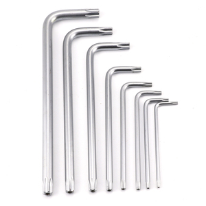 Various Size Custom T8 T10 T15 T20 T27 T30 T40 T45 Drilling Anti-theft Inner Torx <strong>Key</strong> <strong>Allen</strong> Stainless L Type Wrench With Hole - Product Image 4