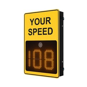 Mutcd tiêu chuẩn 3 chữ số LED năng lượng mặt trời tốc độ Radar dấu hiệu giao thông <span class=keywords><strong>Detector</strong></span> DOPPLER Radar cảm biến LED tốc độ giới hạn dấu hiệu - Product Image 4