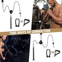 Système de poulie de levage LAT pour fitness, machine à câble de gym pour triceps/biceps, équipement d'entraînement de force pour les épaules, le dos et les avant-bras