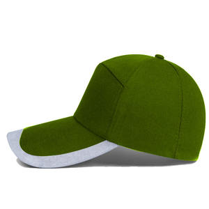 Casquette de baseball en coton 100% verte avec logo personnalisé, design unique, durable et élégante, bande réfléchissante, réglable, utilisation en extérieur - Product Image 2