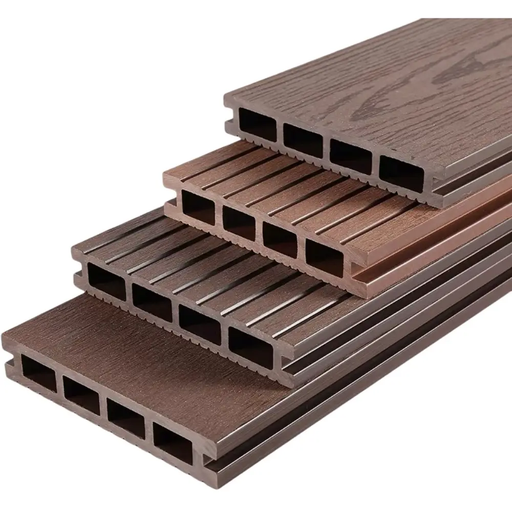 Venta caliente al aire libre WPC compuesto cubierta/terraza suelo/tablero de madera dura maciza