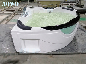 Baignoire d'angle en acrylique, style européen, taille personnalisée, bain à jets, bain à remous, salle de bain de massage, <span class=keywords><strong>jacouzi</strong></span> - Product Image 4