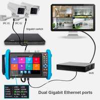 Monitor de Prueba de Cámara IP Todo en Uno NOYAFA 2.5kg NF-IPC716ADHS, Monitor Táctil IPS de 5 Pulgadas, Probador de Cámaras CCTV 4K HD