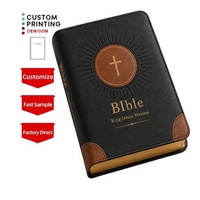 Bible personnalisée grand format à couverture rigide pour l'étude religieuse, impression sur mesure, vente en gros OEM, fabricant en vrac
