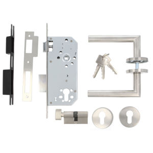 ヨーロッパスペインヘビーデューティレバードアハンドルプライバシーレバーハンドル左/右にサテンニッケル仕上げバスルーム用ベッドルーム - Product Image 3