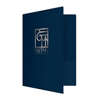 Papel de copia de tamaño A4 con logotipo personalizado Documentos de logotipo de lámina dorada Carpeta de contrato de bienes raíces hecha comercialmente Folleto personalizado