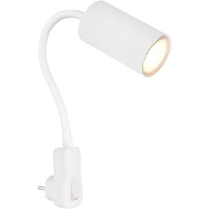 Applique da parete a innesto 1xGU10 25W 230V colore bianco, ideale per illuminazione decorativa e funzionale in spazi interni. - Product Image 1
