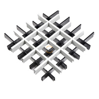 Grille de plafond en aluminium Plafond à cellules ouvertes en aluminium Plafond à grille suspendue pour décoration intérieure