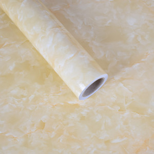 Película Decorativa de PVC con Grano de Mármol para Cocina Moderna, Rollo de Película Autoadhesiva para Decoración de Muebles con Prensado al Vacío - Product Image 3