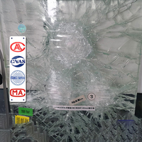Verre trempé feuilleté ultra-clair avec caractéristiques de sécurité supérieures Verre pare-balles trempé plat épais et clair