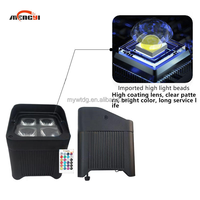 Lampu MengYi 4*18W DMX512 dengan WiFi dan Lampu LED RGBWA+UV untuk Pesta DJ