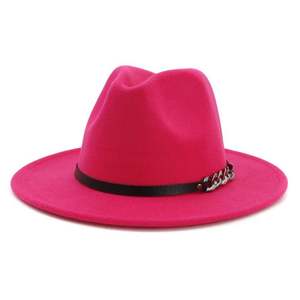 X3021 Sombrero Fedora Unisex de Lana, Gorra Jazz, Sombrero Panamá de Lana Degradado, Sombrero de Fieltro con Impresión Digital - Product Image 4