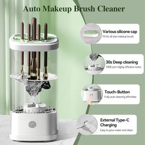 Limpiador de Brochas de Maquillaje Eléctrico Portátil USB Automático, 8000 RPM, Control Digital, Plástico, Limpieza de 1 a 99 Minutos, para el Hogar - Product Image 2