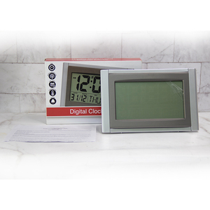 Emaf relógio atômico de parede digital, auto dst, auto-configuração, relógio digital de parede, funciona a bateria, alarme, <span class=keywords><strong>display</strong></span> grande para senores - Product Image 6