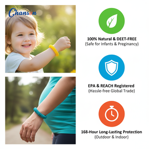Pulsera Repelente <span class=keywords><strong>de</strong></span> Insectos Ajustable, Libre <span class=keywords><strong>de</strong></span> DEET, con Aceites Esenciales Naturales <span class=keywords><strong>de</strong></span> Plantas, para Campamentos al Aire Libre - Product Image 2