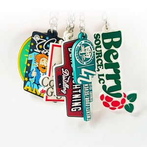 Cadeau promotionnel OEM, porte-clés personnalisé en caoutchouc 2D, porte-clés en forme de moto, porte-clés en PVC souple 3D - Product Image 1