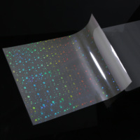 Pochette de plastification holographique super brillante transparente en PVC pour carte d'identité, film holographique, pochettes de plastification holographiques