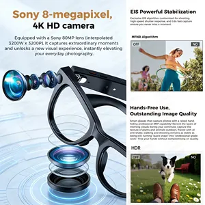 Gafas Inteligentes M01S con Banco de Energía, Cámara UHD de 800W, Traducción a Más de 120 Idiomas, Llamadas Manos Libres, Música, Resistentes al Agua - Product Image 3