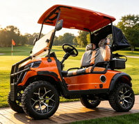 Mobil Golf Listrik 2 Kursi yang Sudah Diperbarui, Legal di Jalan Raya, dengan Bak Muatan dan Kanopi Anti Hujan